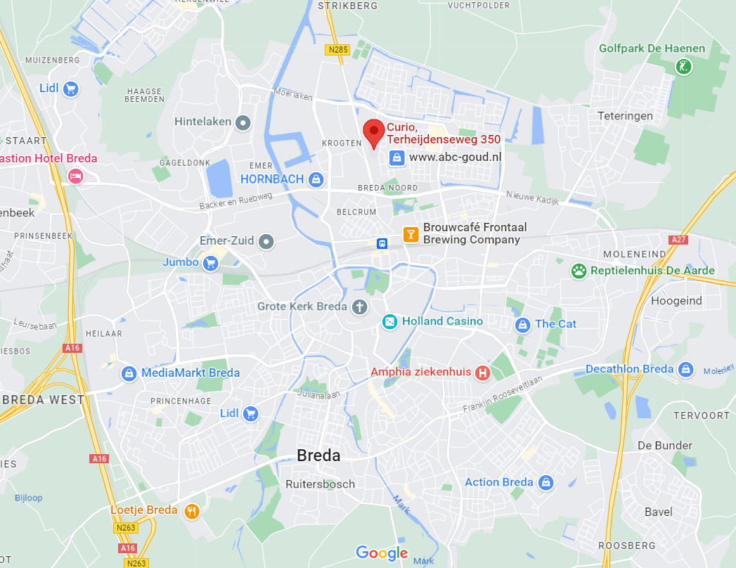 Maps screenshot van locatie Curio Technologie en Techniek